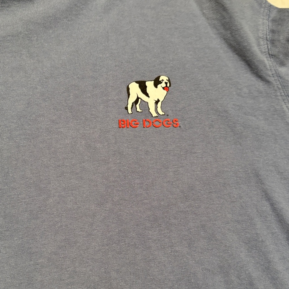 Men's Blue Long Sleeve Tee - Picture 3 of 15